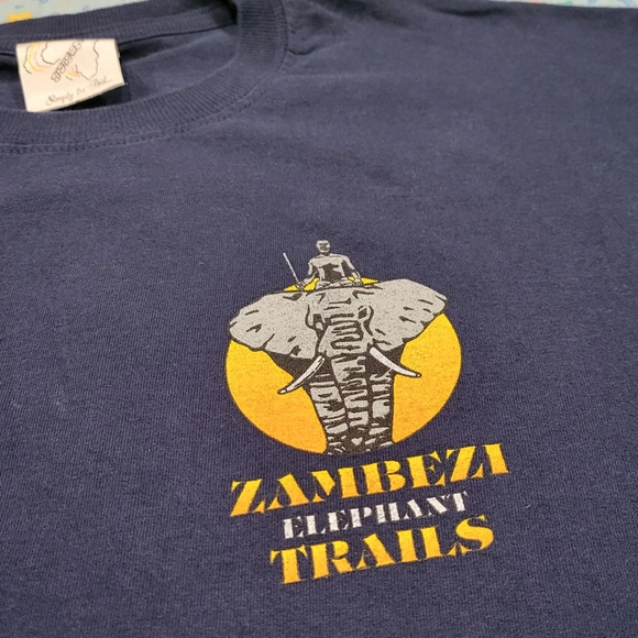 🐘 Victoria Falls 🌎 🇿🇲 Zambia Shirt XXL XL Zambezi Elephant Trails 🔥 💎 - Picture 6 of 6